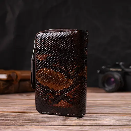 Жіночий шкіряний гаманець Canpellini 9.5х15.5х2.5 см acs0025529 - фото 7