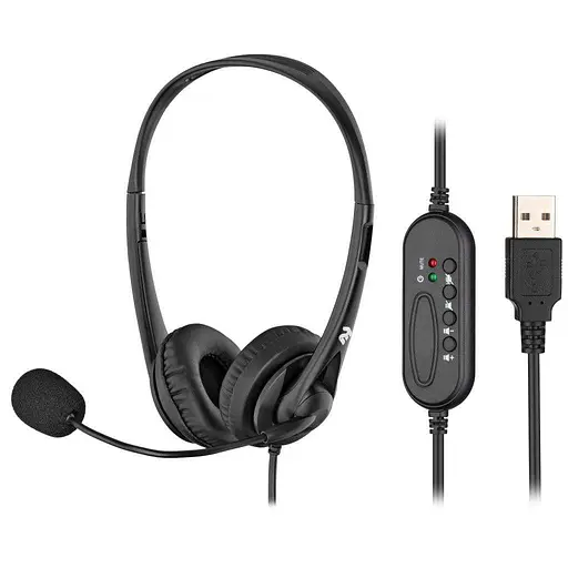 Гарнітура 2E CH11 On-Ear USB Black (2E-CH11SU) - фото 1