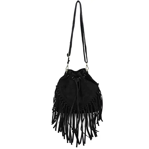 Женская замшевая сумка на плечо Firenze 25х26х13 см sum0028534 - фото 3