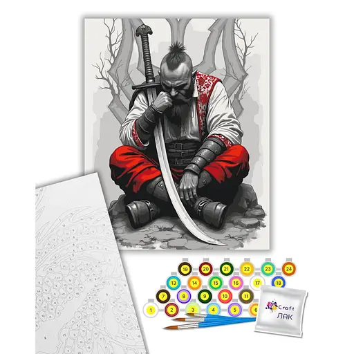 Картина по номерам "Казак с саблей" Art Craft 10178-AC 40х50 см - фото 2