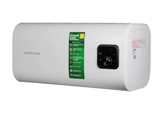 Водонагреватель Ocean CUBE-HORIZONTAL 50 л, 2 кВт, мокрый ТЭН, горизонтальный, прямоугольный, белый (RZF50D-4 ET+WT) - фото 4