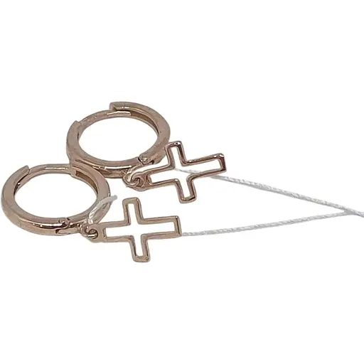 Золотые серьги KievGold Крестики. 2/1074