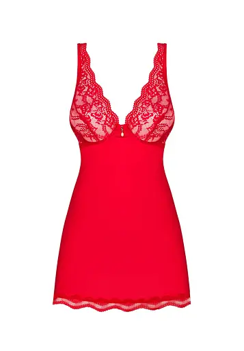 Комплект білизни Obsessive Luvae L/XL червоний - фото 5