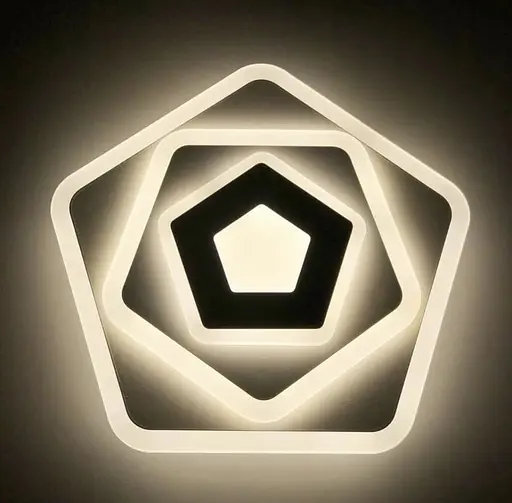 Мінімалістичний LED світильник Ø 20 см для невеликих кімнат | Line F | Арт. 2261-200 WT - фото 4