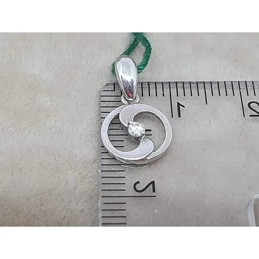 Золота підвіска ЮЗ "Багет" з діамантом. S31032/1 - фото 3