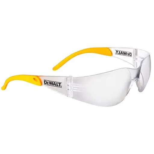 Окуляри DeWalt Protector прозорі полікарбонатні з м'якими гумовими накладками на дужках (DPG54-1D) - фото 2