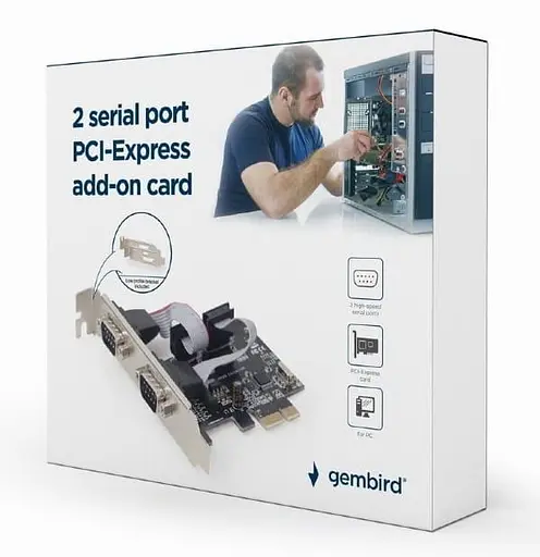 Контроллер Gembird (SPC-22) PCI-Express - 2 RS-232 - фото 4