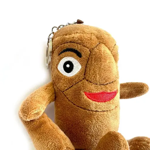 М'яка іграшка брелок Brainrot Тун Тун Тун Сахур 18 см (XY093) - фото 5