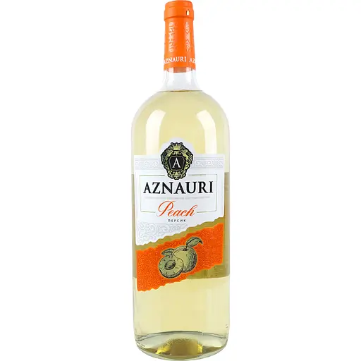 Вино Aznauri Peach перcик біле напівсолодке 1.5 л