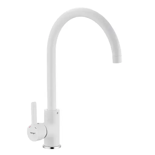 Смеситель для кухни Ibergrif M22118W IB0079, Белый матовый - фото 1