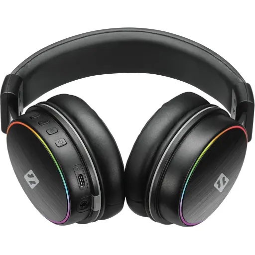 Игровая гарнитура Sandberg HeroBlaster Bluetooth Led Headset Black - фото 4