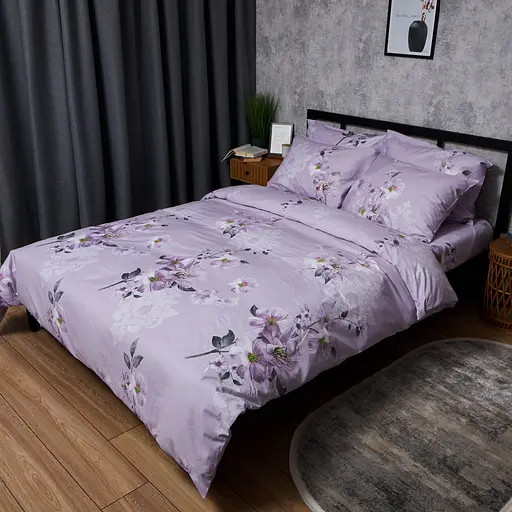 Підковдра Moon&Star Satin Elite Floral Mist Полуторна Євро 160x220 см - фото 1