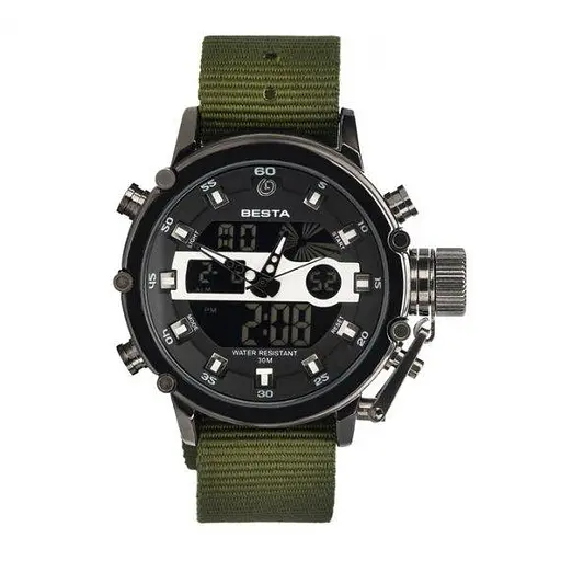 Годинник чоловічий наручний Besta Prof (Green) - фото 3