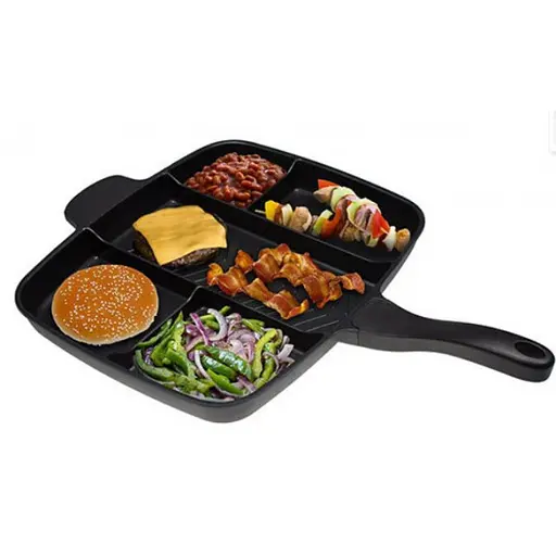 Универсальная алюминиевая сковорода UTM MAGIC PAN 5в1 антипригарная для жарки - фото 1