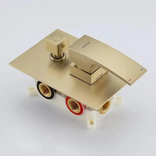 Душова система прихованного монтажуи Gappo G7107-73, Золотий - фото 5