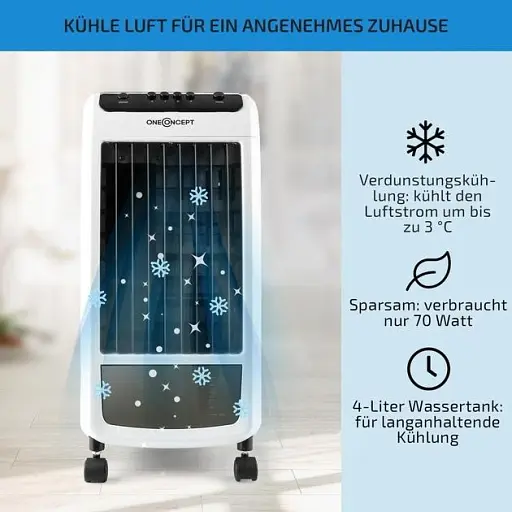 Охолоджувач повітря oneConcept Carribean Blue Білий (10028181) - фото 5