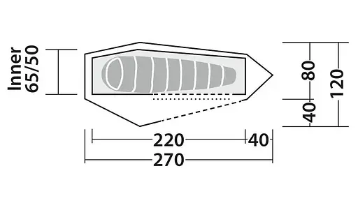 Намет одномісний Robens Cress 1 Pro (130397) - фото 7