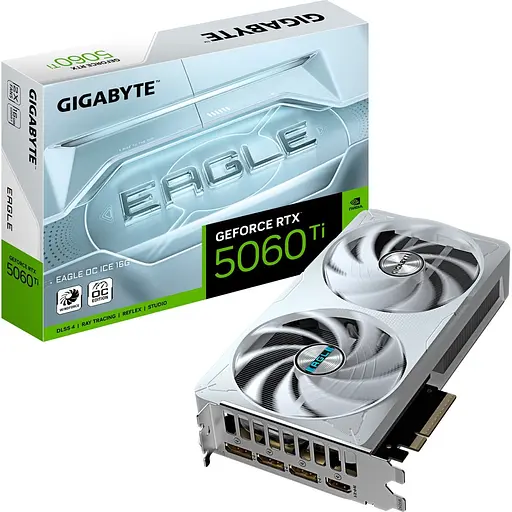 Видеокарта Gigabyte GeForce RTX 5060 Ti Eagle OC Ice 16G (GV-N506TEAGLEOC ICE-16GD) EU [133859]