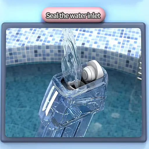 Водяний акумуляторний пістолет Glock Water Gun (250ml) with lithium battery Pink - фото 8