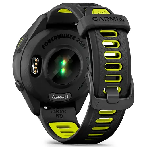 Смарт-годинник Garmin Forerunner 265S Black Bezel and Case w. Black/Amp Yellow S. Band (010-02810-03/13/53) - фото 2
