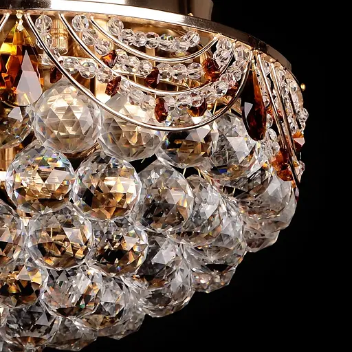 Люстра стельова Brille кришталева з підсвічуванням LED E14 60W G (BCL-348S/3) - фото 3