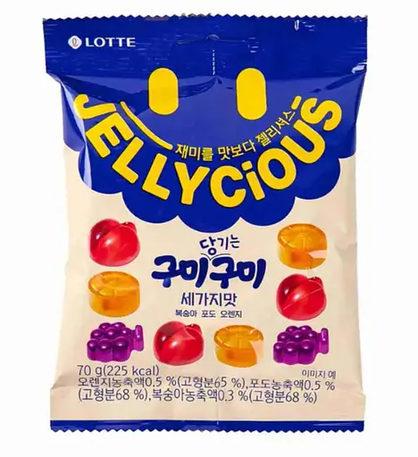 Мармелад Lotte Jellycious Gumi Gumi Mix Jelly 70 г