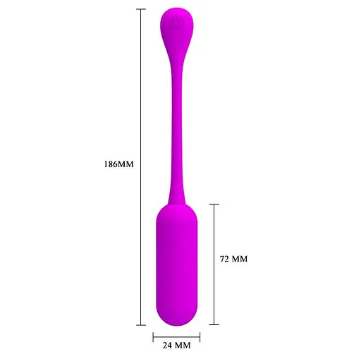 Віброяйце Pretty Love Lechies Wireless Egg 18.6 см фіолетовий - фото 7