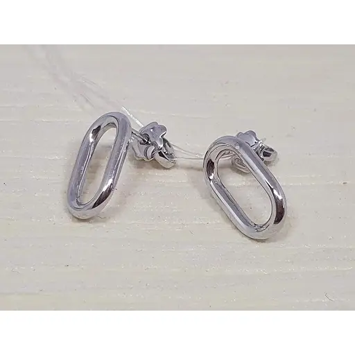 Срібні сережки-пуссети Qvaliz. 90201382 - фото 2