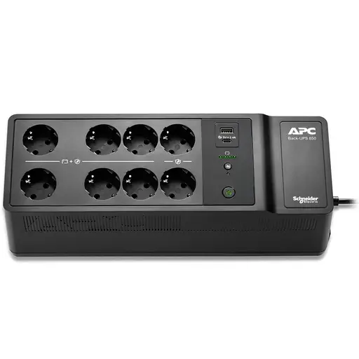 Источник бесперебойного питания APC 850 ВА / 520 Вт / 7 А*ч (BE850G2-GR) - фото 2