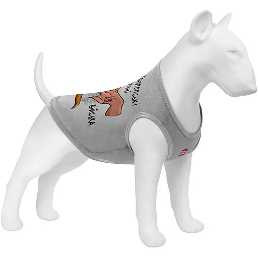 Майка для собак Waudog Clothes малюнок "Конотопські магічні війська", сітка, XS, B 26-29 см, C 16-19 см сірий