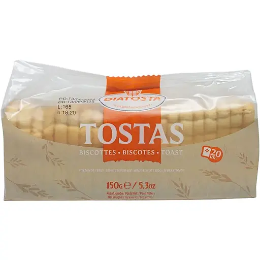 Тосты Diatosta Tostagrill пшеничные 150 г (699995)