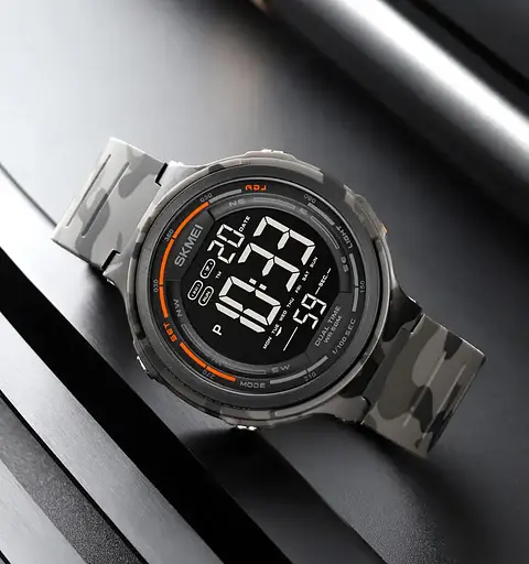 Чоловічий наручний годинник Skmei 1841 Сірий камуфляж - фото 5