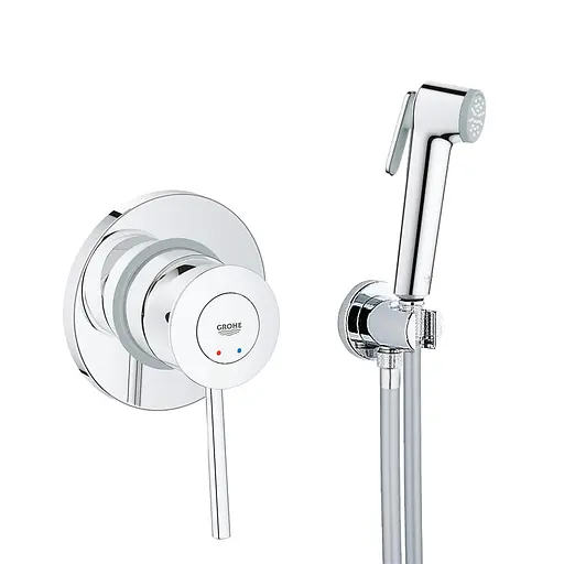 Набір гігієнічного душу прихованого монтажу Grohe BauClassic New із Tempesta-F UA11104802, Хром - фото 1