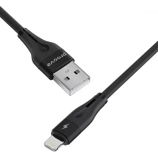 Кабель Proove Soft Silicone USB-A to Lightning 1m Black (CCSO20001101) [133328] - фото 3