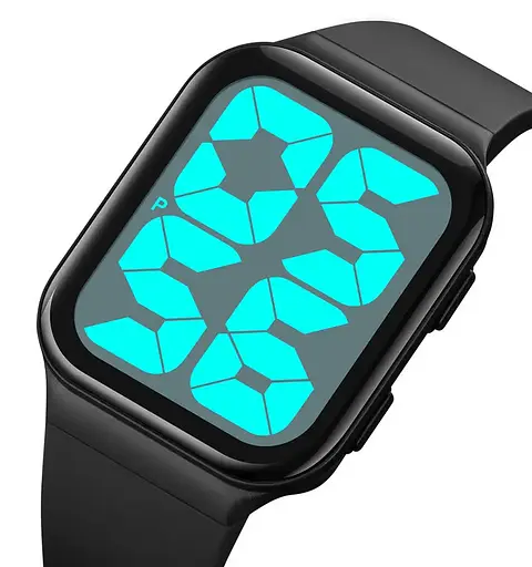 Годинник цифровий наручний Skmei 1995 (Чорний з білим) - фото 4