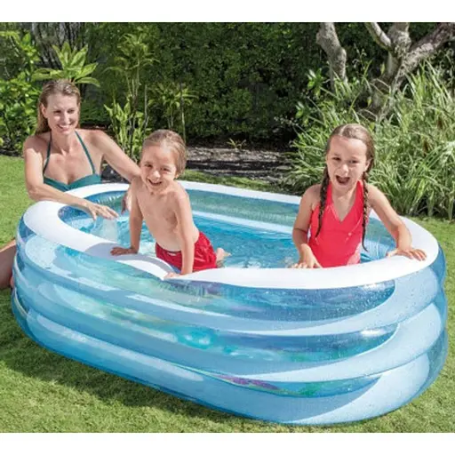 Дитячий надувний басейн Дельфіни 57482-2, 238 л 163x107x46 см - фото 2