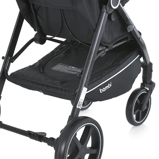 Детская прогулочная коляска-книга Bambi M 5723 Viva Black Черная - фото 7