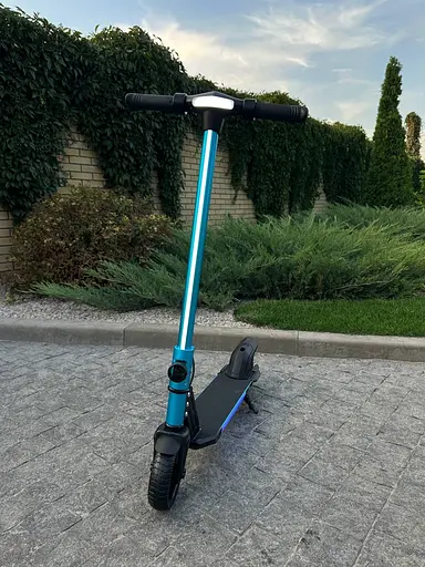 Детский электросамокат GIANT ES2 LED Max голубой с LED-подсветкой (модель 2025 года) - фото 9