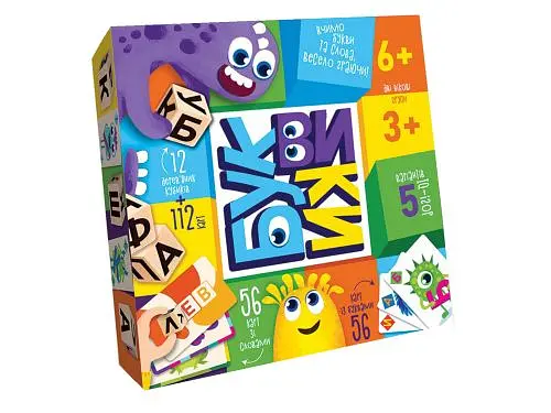 Настольная игра "Буквики" G-BU-01U Danko Toys (4823102806990) - фото 1