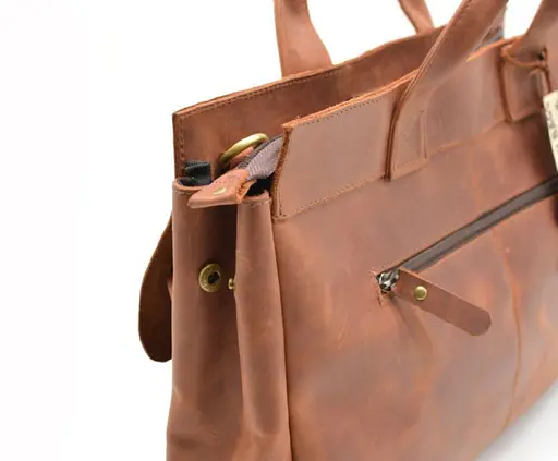 Шкіряний портфель Tarwa 41х27х9 см sum0025612 - фото 5