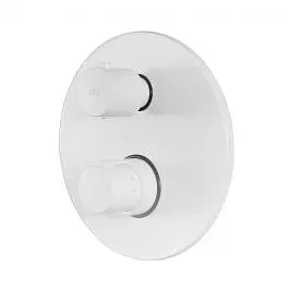 Термостат для душу на 2 споживача Paffoni Light white matt LIQ018BO, Білий матовий - фото 2