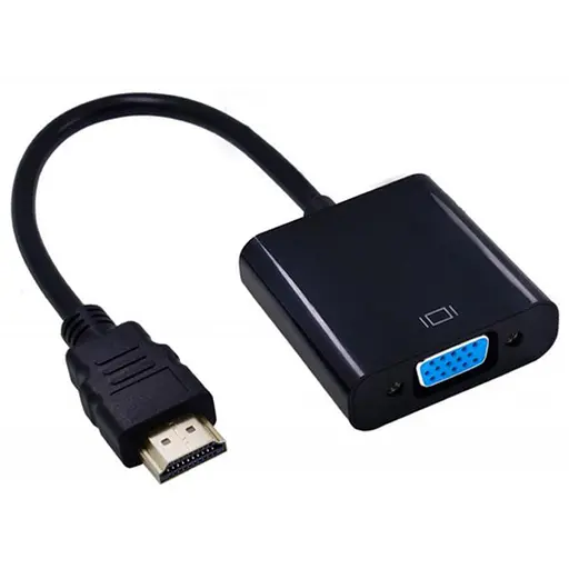 Конвертер HDMI M тато на VGA f мама перехідник адаптер ATcom  - фото 2