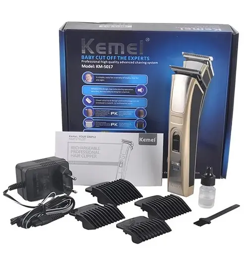 Машинка триммер для стрижки волосся та бороди Kemei KM-5017