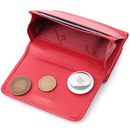 Кожаный женский кошелек ST Leather 11.5х8.5х2 см acs0029435 - фото 8