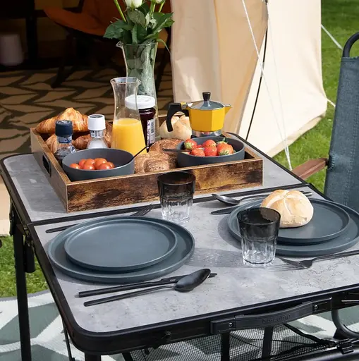 Стол Bo-Camp Northgate 120x60 cm Black/Grey (1404186) - фото 12