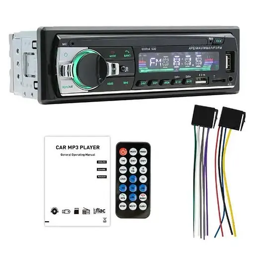 Автомагнитола Boschmann BM-520 1DIN с Bluetooth, RGB-подсветкой панели, двойным USB, поддержкой microSD/TF, AUX-входом, MP3 - фото 5
