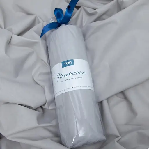 Простыня ТЕП Вдохновение с резинкой Светло-серый, 120 x 200 (2-04015_27827) - фото 3