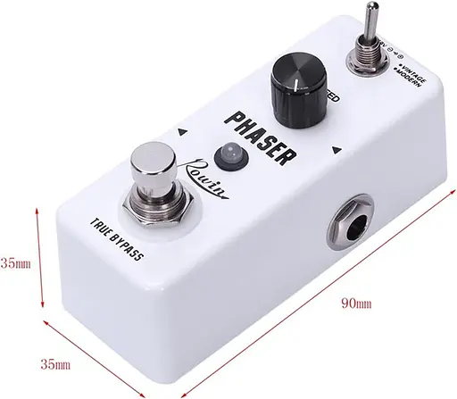 Аналогова педаль фазового ефекту Rowin LEF-313 Phaser для електрогітари у вінтажних та сучасних режимах з True Bypass - фото 3
