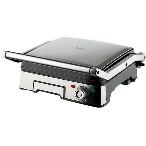 Прижимной контактный гриль RAF R.238 с антипригарным покрытием 2200 Вт с лотком для жира - фото 1