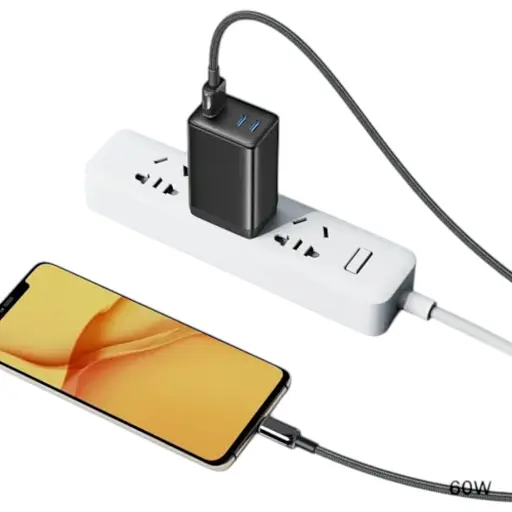 Кабель XO NB-Q250A PD 27W/1 м Type-c to Lightning Fast Charging Чорний - фото 1